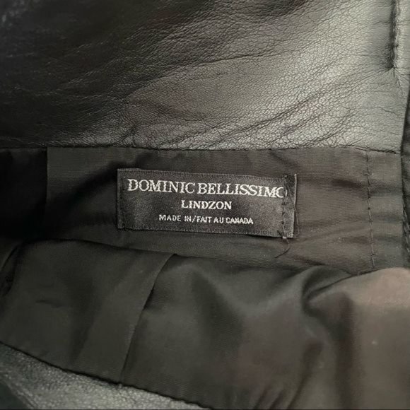 Vintage?80s?Dominic Bellissimo High Waisted Black Leather Skirt - Picture 11 of 16